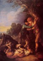 Gainsborough, Thomas - Shepherd Boys with Dogs Fighting